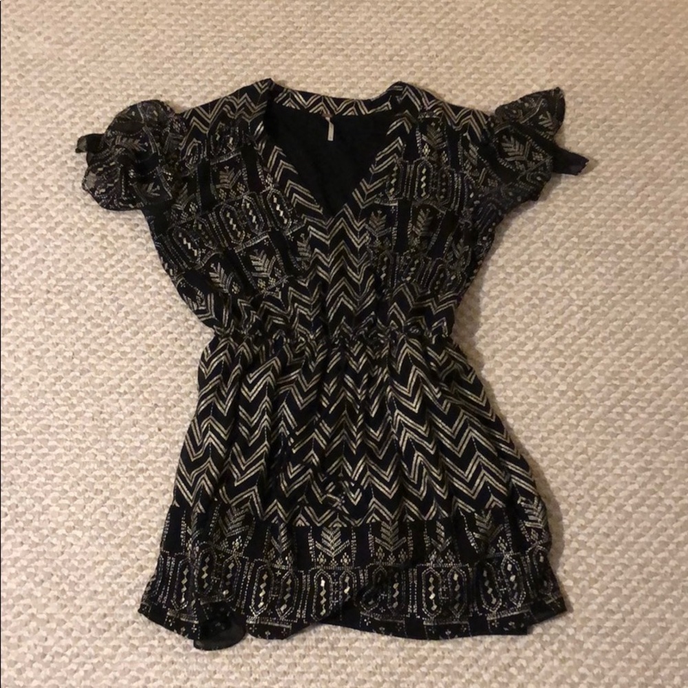 Free People Gold tunic. EUC.
